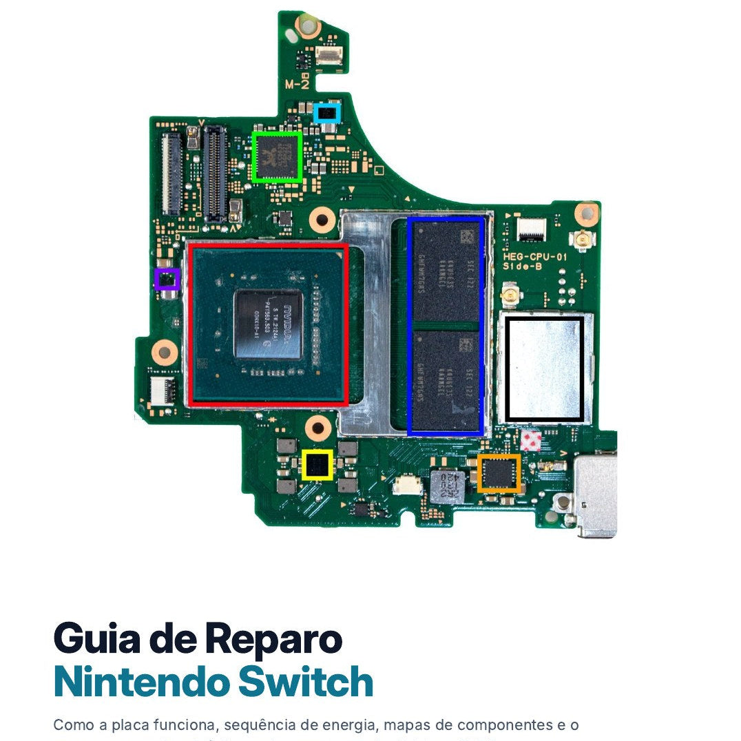 Guia de Reparo Nintendo Switch 2026 – E-book para Técnicos (v1, v2, Lite e OLED)