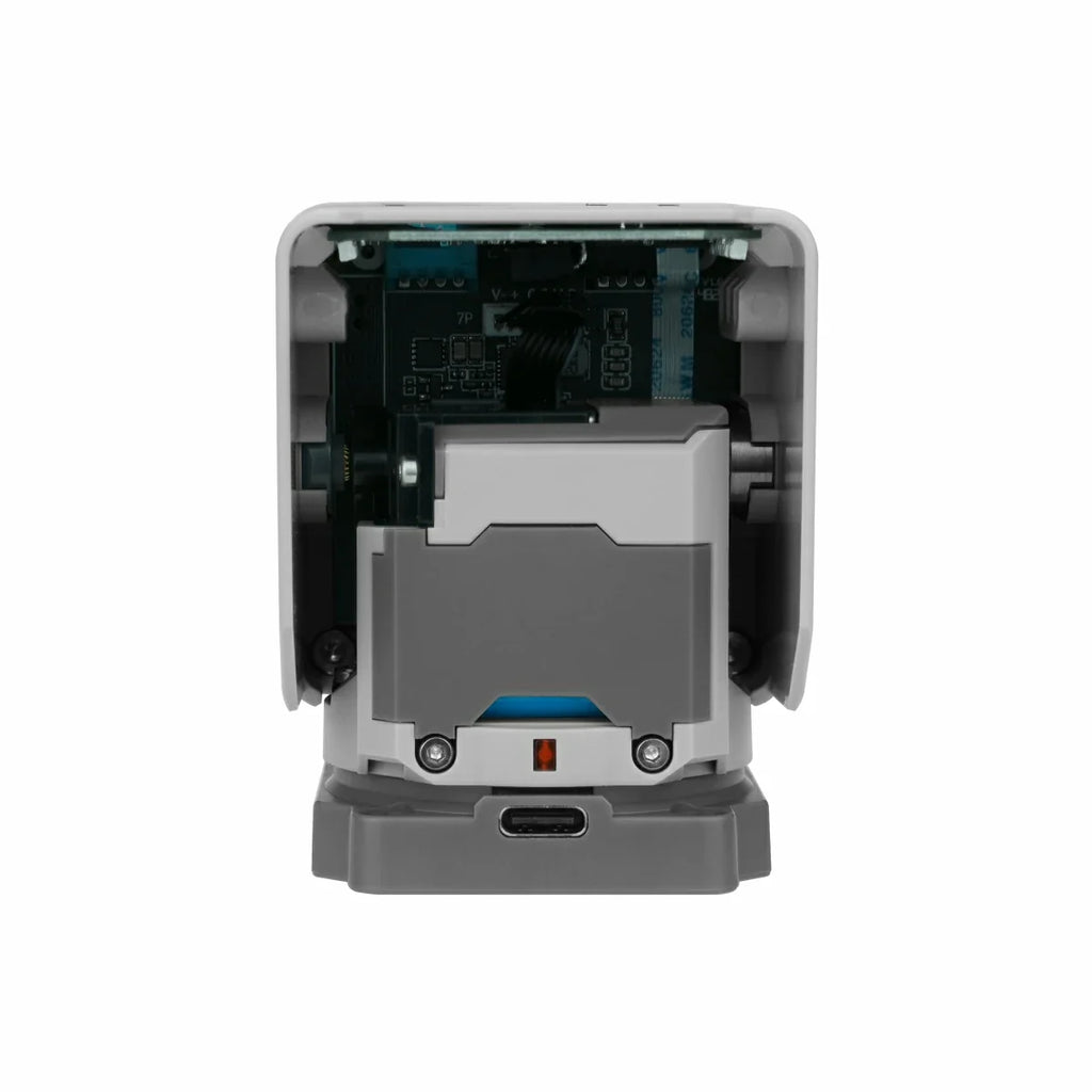 Robô StackChan M5Stack visto de lado