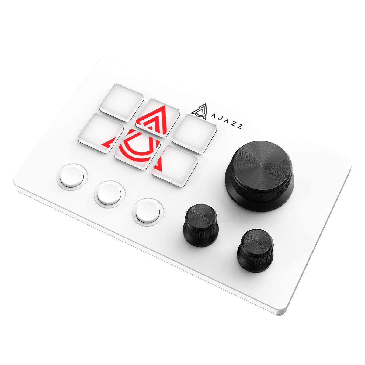 AJAZZ AKP03E branco em perspectiva