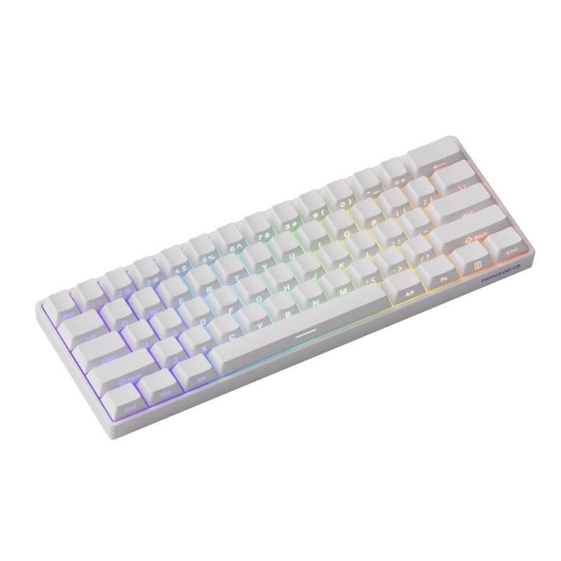 Teclado MonsGeek FUN60 Pro HE branco
