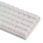Detalhe das teclas do FUN60 Pro branco