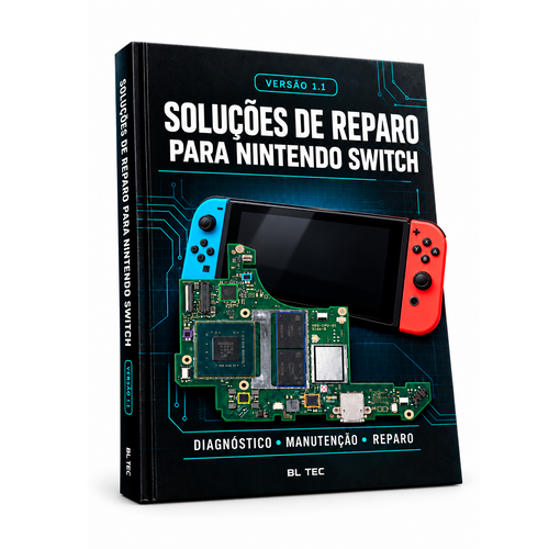 Guia de Reparo Nintendo Switch 2026 – E-book para Técnicos (v1, v2, Lite e OLED)