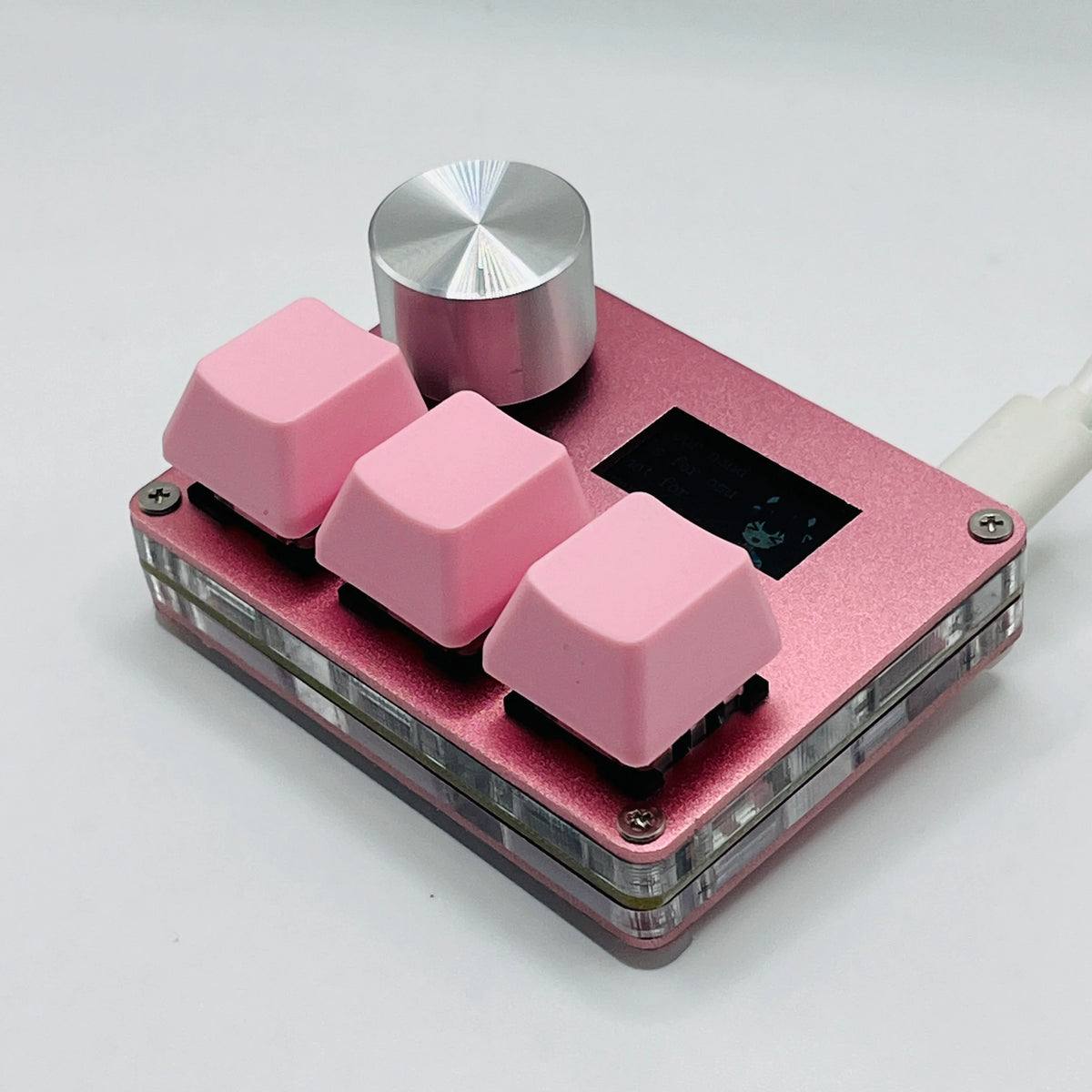 Mini Teclado Magnético SayoDevice O3C – 3 Teclas Hall com Knob (osu!)