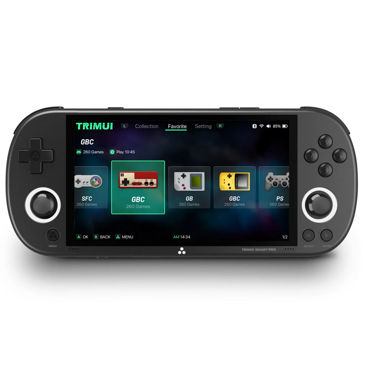Console Portátil TrimUI Smart Pro – Tela IPS 4,96" HD – 64GB