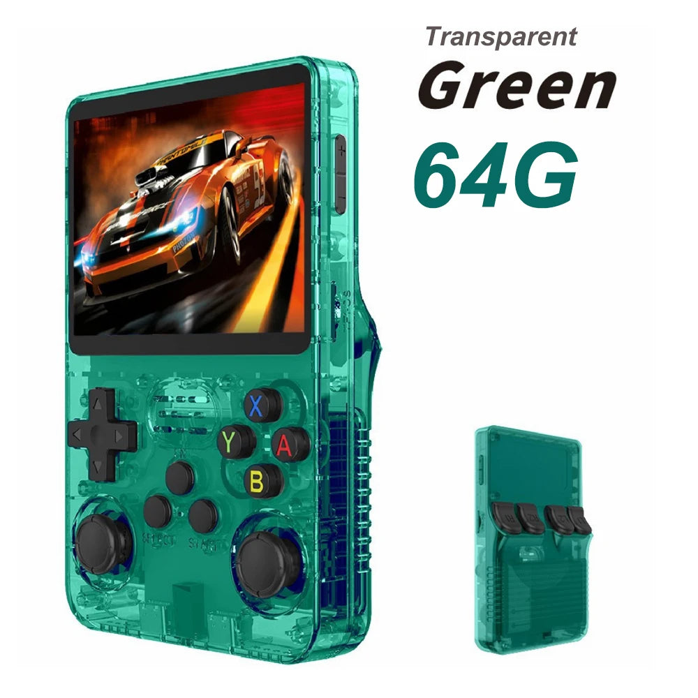 Console Retrô Portátil R36S ArkOS 2.0 – Tela IPS 3,5" – 64GB / 128GB / 256GB