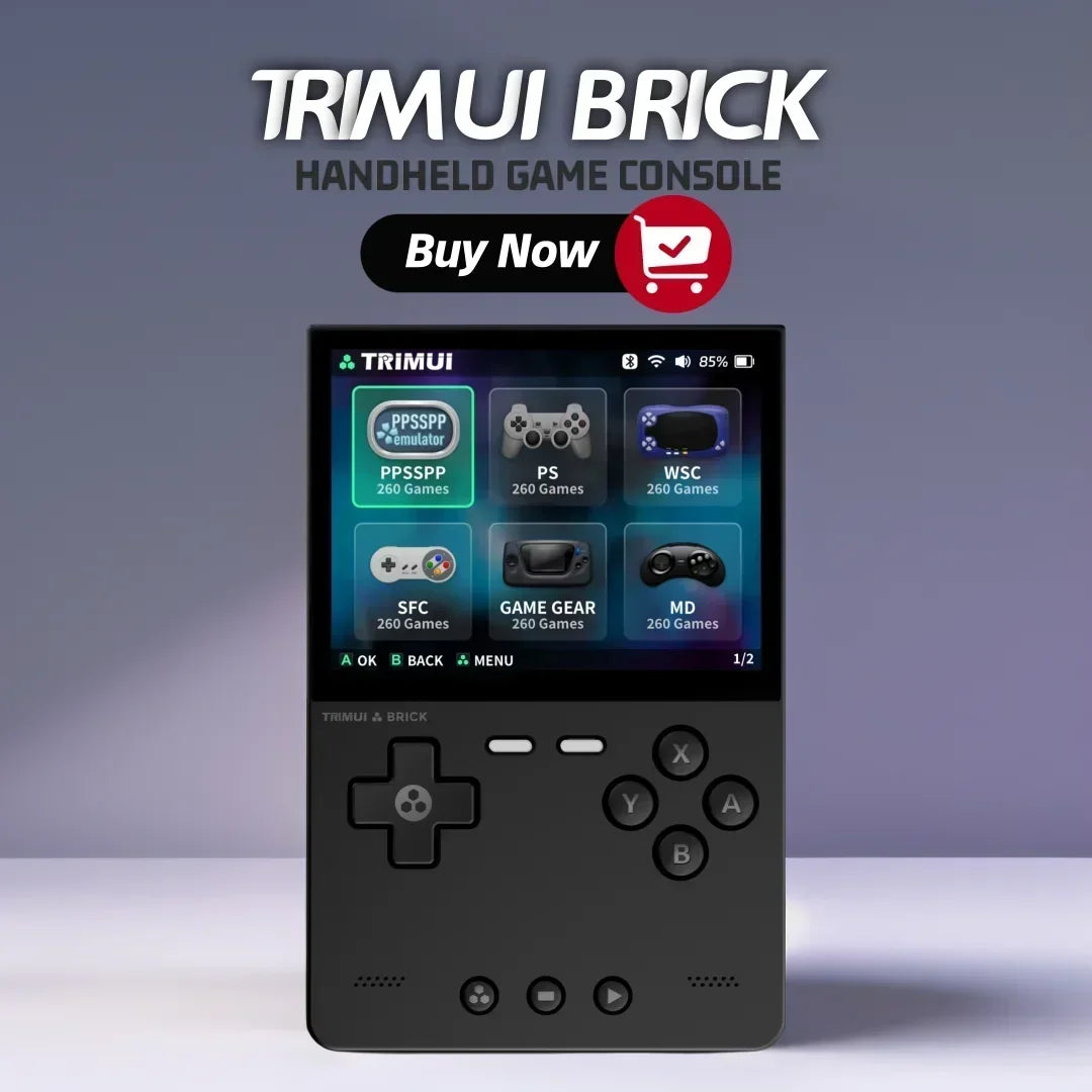 AMPOWN Trimui BRICK Console Retro 3.2" Linux + 13000 Jogos