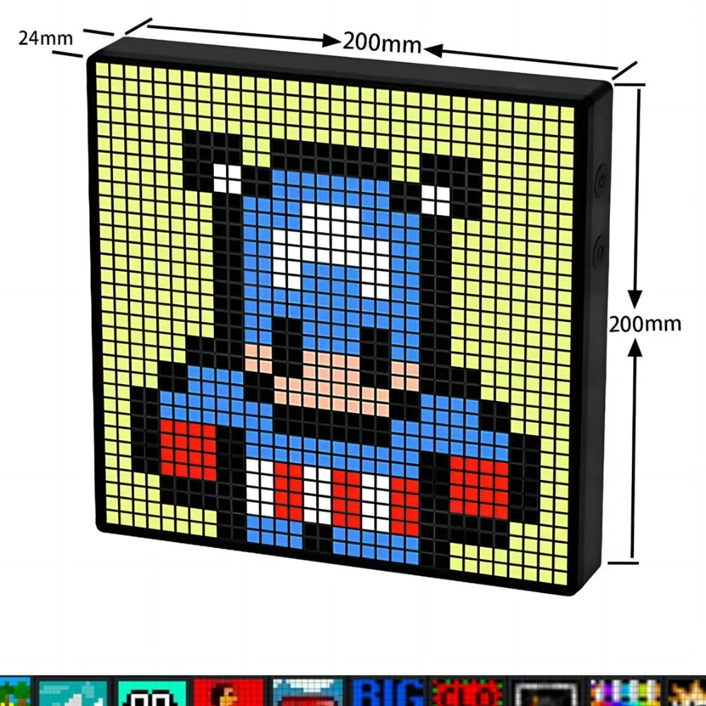 Painel de pixel art LED 32x32