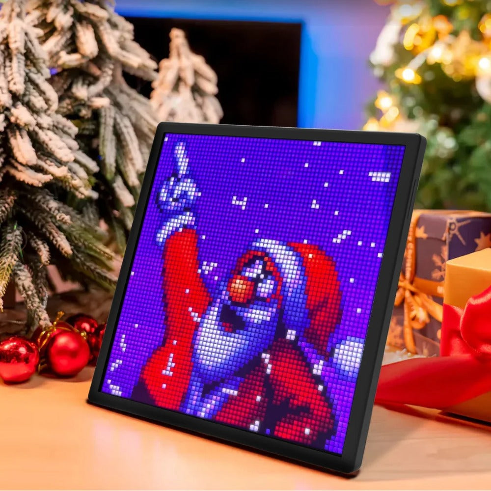 Painel de pixel art como decoração